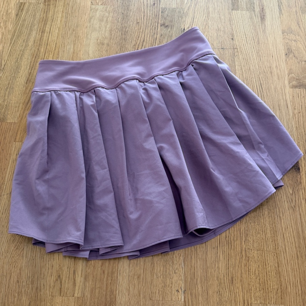 Old Navy MEDIUM Mauve Pink Stretch Tech Quick Dry Pleated Tennis Skirt Skort